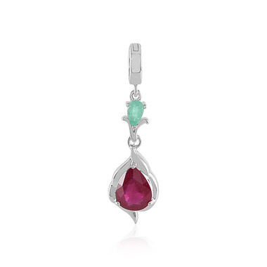 Ciondolo in argento con Rubino Bemainty