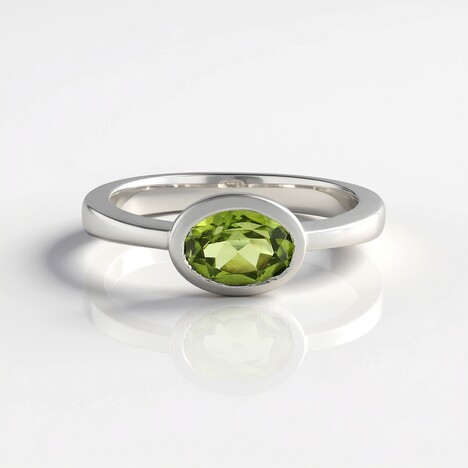 Anello in argento con Peridoto (KM by Juwelo)