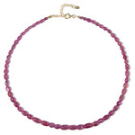 Collana in argento con Zaffiro Rosa del Madagascar
