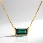 Collana in argento con Indicolite (Adela Silber)