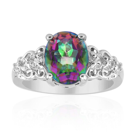 Anillo en plata con Cuarzo místico