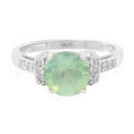 Anello in argento con Prehnite
