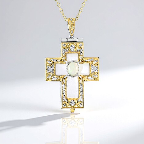 Collana in argento con Madreperla (Gems en Vogue)