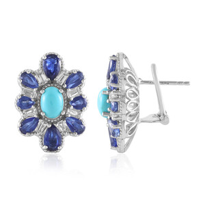 Sleeping Beauty Turquoise Silver Earrings (Dallas Prince Designs)