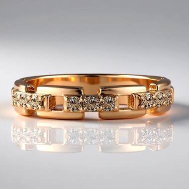 Anello in oro con Diamante Rose de France SI1 di Argyle (Annette)