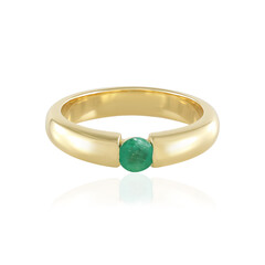 Zilveren ring met een Zambia-smaragd