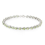 Zilveren armband met mozambiqe saffieren