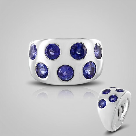 Bague en argent et Tanzanite