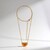 Collana in argento con Ambra Baltica Cognac (dagen)