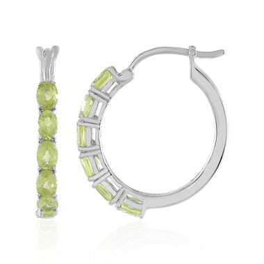 Orecchini in argento con Peridoto