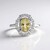 Anello in argento con Berillo Giallo