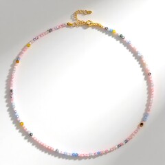 Collana in argento con Morganite Brasiliana
