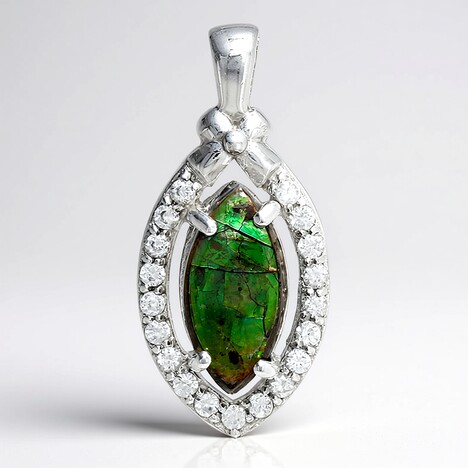 Ciondolo in argento con Ammolite