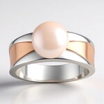 Anello in argento con Perla Akoya (TPC)