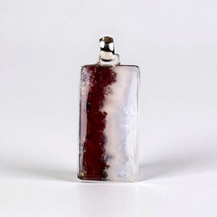 Ciondolo in argento con Agata Muschiata di Giava