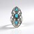 Anello in argento con Turchese Sleeping Beauty (Desert Chic)