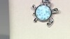 Colgante en plata con Larimar