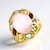 Anello in argento con Quarzo Rosa
