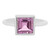 Zilveren ring met een lavendel amethist