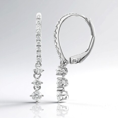 Orecchini in oro con Diamante I1 (H) (CIRARI)