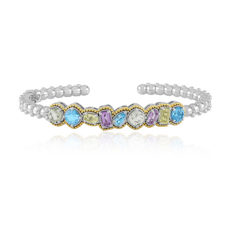 Bracciale in argento con Topazio Blu Svizzero (Dallas Prince Designs)
