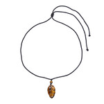 Collar con Ojo de tigre dorado