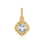 White Topaz Silver Pendant
