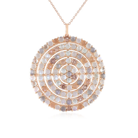 White Moonstone Silver Necklace (KM by Juwelo)