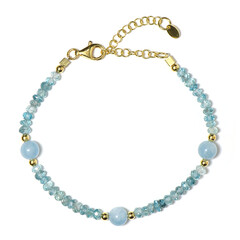 Edelstein-Silberarmband