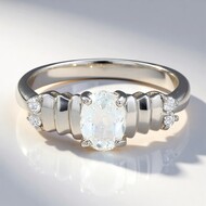 Himalayan Beryl Silver Ring