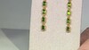 Pendientes en plata con Diópsido de Rusia