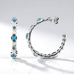 Orecchini in argento con Turchese Sleeping Beauty (Desert Chic)