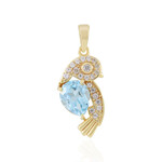 Pendentif en argent et Topaze bleu ciel
