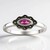 Anello in argento con Rodolite