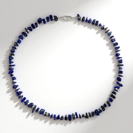 Collana in argento con Lapislazzuli (Adela Silber)