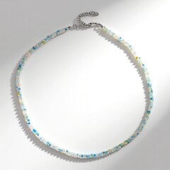 Collana in argento con Berillo Fancy
