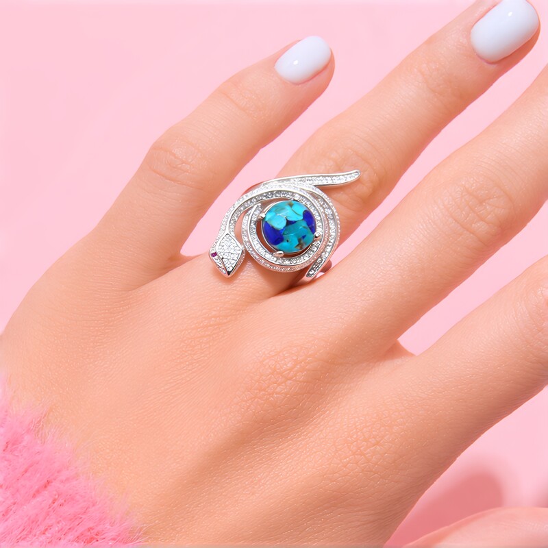 Anillo en plata con Piedra preciosa