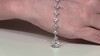 Brazalete en plata con Topacio blanco