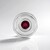 Ciondolo in argento con Rubino Bemainty (MONOSONO COLLECTION)