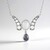 Collana in argento con Pietra di Luna Bianca (KM by Juwelo)