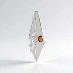 Ciondolo in argento con Rubino Tanzania (SAELOCANA)