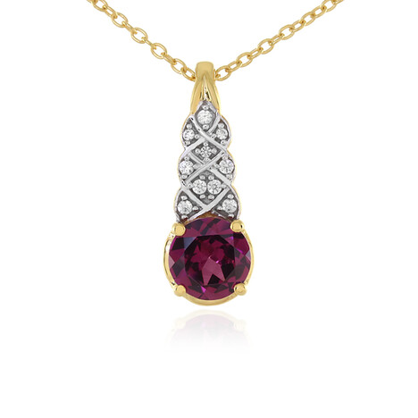 Collar en plata con Granate de Lindi