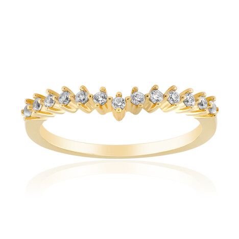 Zilveren ring met zirkonen