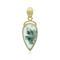 Ciondolo in argento con Gemma Silicea (Bali Barong)