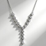Collana in argento con Topazio Bianco