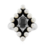 Bague en argent et Spinelle noir (Remy Rotenier)