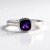 Anello in argento con Ametista Zambiana