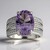 Bague en argent et Améthyste de Bolivie