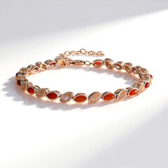 Bracciale in argento con Corniola