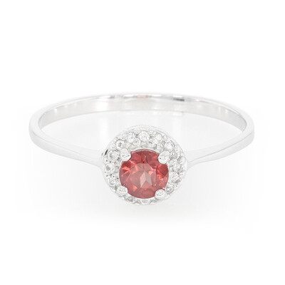 Bague en argent et Grenat de Malaya